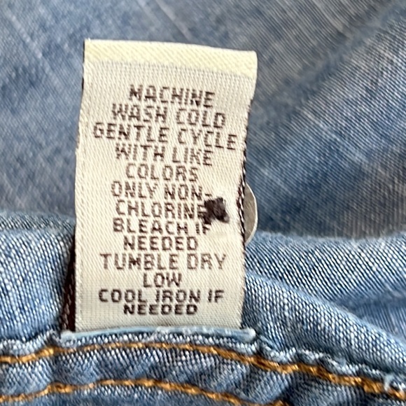 RUFF HEWN || Chambray Long Sleeve Tunic Top. Sz. - Picture 8 of 9